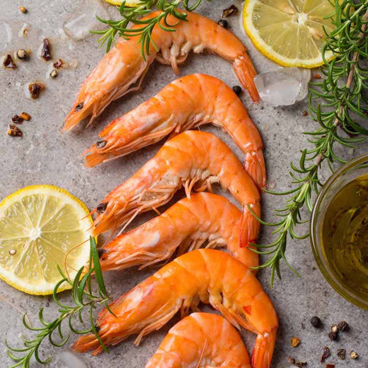 Pacific White Whole Shrimp 4lb